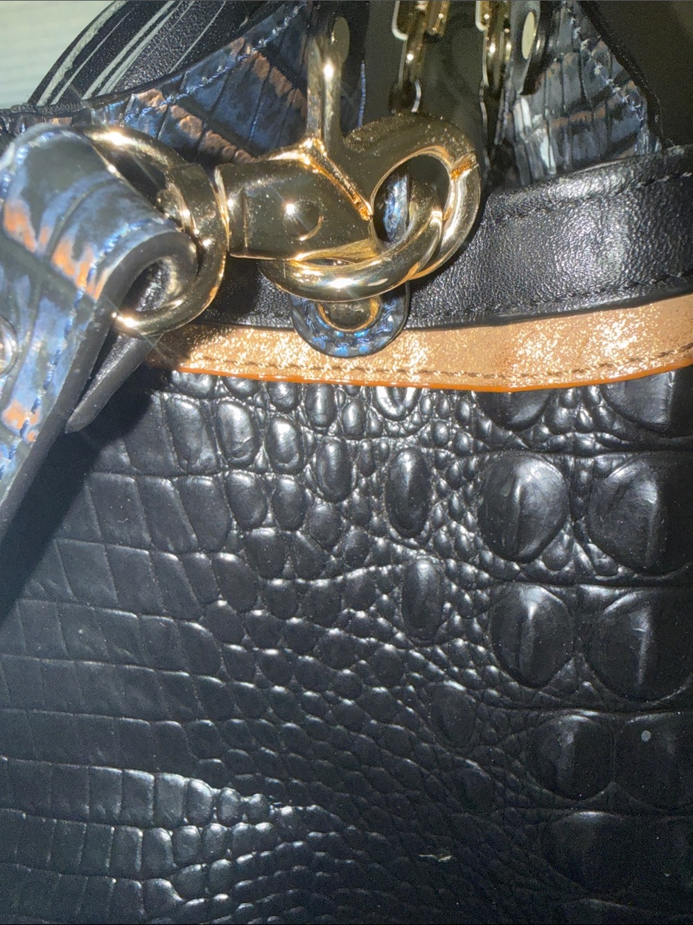 Brahmin Elisa Crowe Lazuli Blue Hobo Bag - Picture 9 of 10